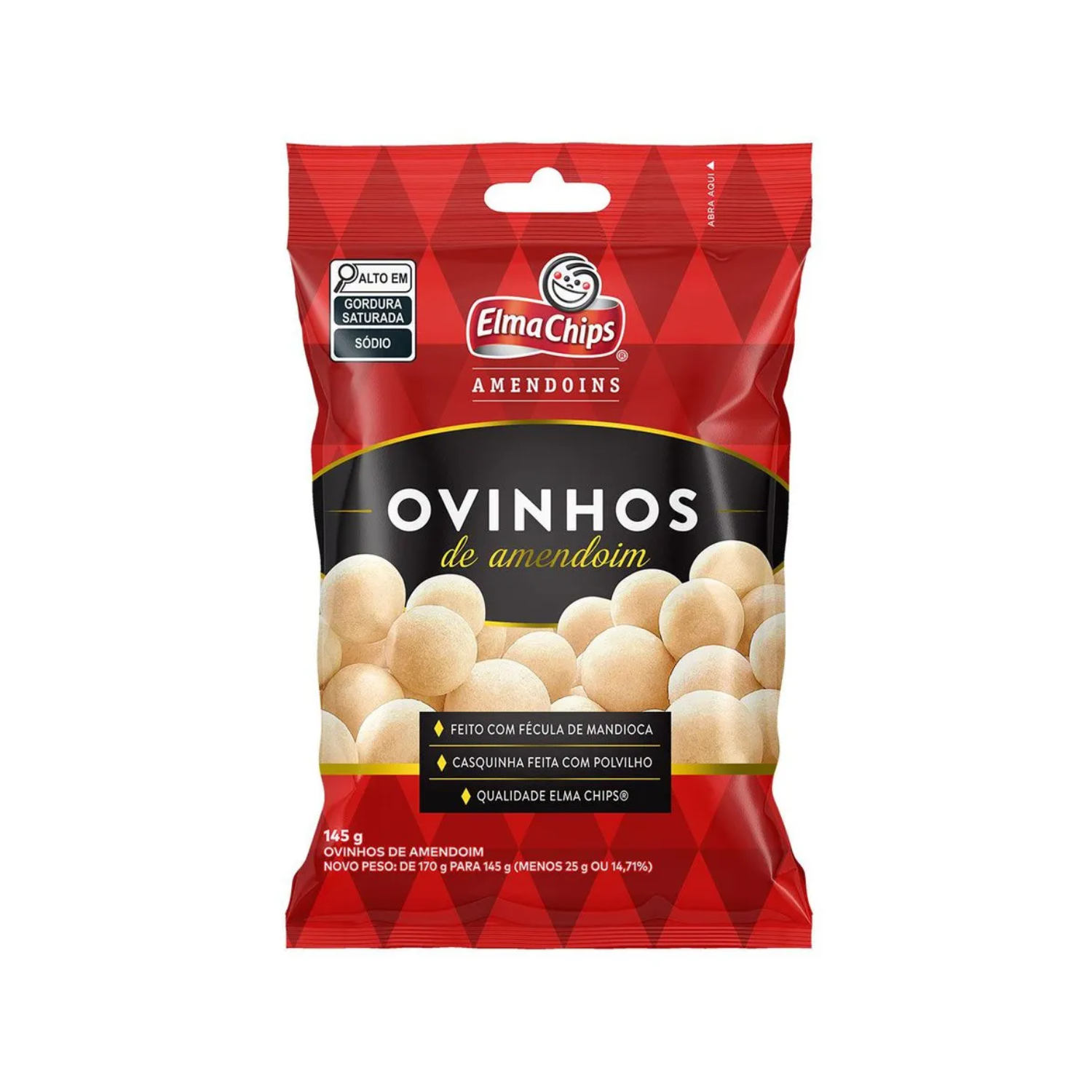 Elma Chips Ovinhos de Amendoim (145g).